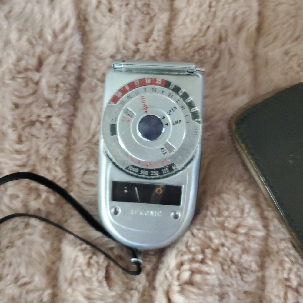 Vintage Light Meter with Case